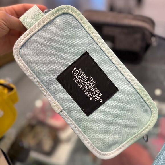 NWT!Marc Jacobs The Camera Bag -Tie dye Blue -canvas - Picture 2 of 16